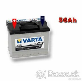 Varta 56Ah pol L, s.p.480A,BLACK dynamic