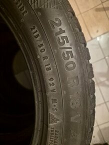 Predám zimné pneumatiky 215/50 R18V