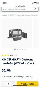 Cestovná postielka Kinderkraft Joy