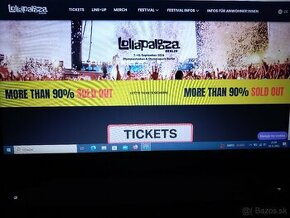 lístky na festival lollapalooza Berlin + ubytovanie