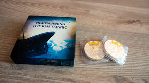 Strieborne mince 2x 2oz The Queens Beasts a 3oz RMS Titanic