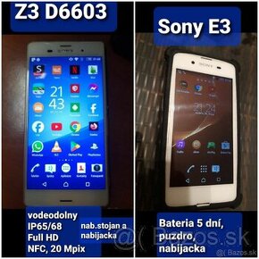 sony z3 vodeodolny a sony e3