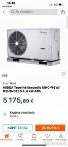 Tepelne čerpadlo MIDEA Monoblok 6KW