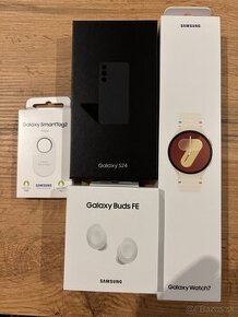 Predám nový Samsung S24,Smart watch 7, SG buds FE,Smarttag2