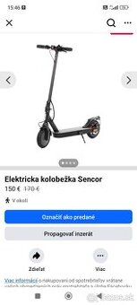 Elektricka kolobežka sencor