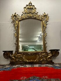 Exkluzívne monumentálne rokokové zrkadlo, V300xS240