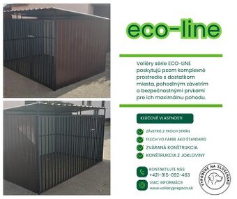 Voliéra pre psa 3x2m ECO-LINE