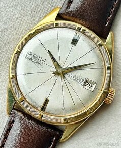 Československé mechanické vintage hodinky PRIM Diplomat - 1