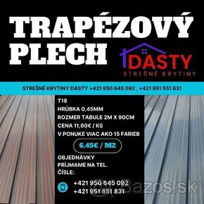 Trapézový plech/trapezové plechy/strešná krytina