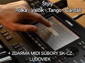 ŠTYLY + ZDARMA MIDI SUBORY 