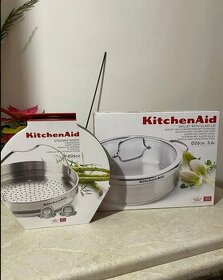 KitchenAid hrniec stainless  26cm / 3.6 + naparovac