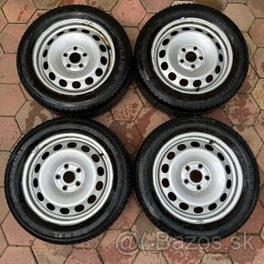 Plechové disky original VW r16 5x112 + zimné pneu