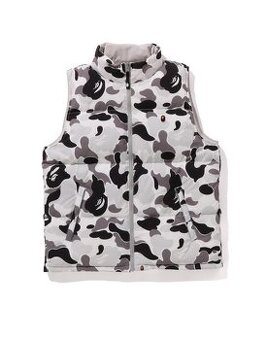 BAPE ABC Camo Reversible Down Vest Gray