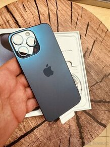 iPhone 15 pro Max 256 blue Titan neaktívny folia záruka