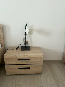 2x (Nocny stolik + lampa) - 1