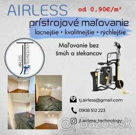 Maľovanie interierov airless technologiou od 0,90€/m² - 1