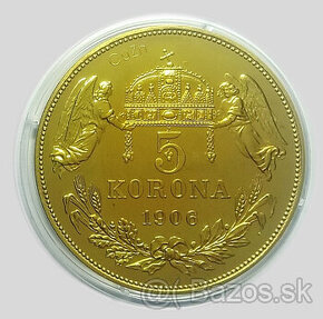 5 Koruna 1906 KB  CuZn  novorazba 2014