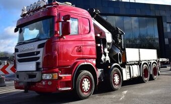 9044 - Scania G480 - 8x4 - Valník + HR-PALFINGER PK 78002 SH