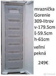 predám mrazničku 309-litrov