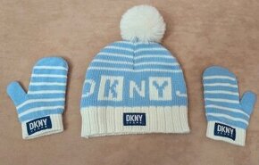 Zimny set čiapka a rukavice DKNY