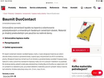 Baumit DuoContact na EPS 25kg vrecia 35ks