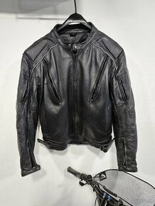Kožená motorkárska bunda s chraničmi
