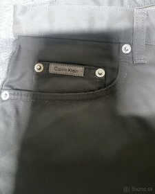 Calvin Klein tmavozelené jeans kraťasy - 1