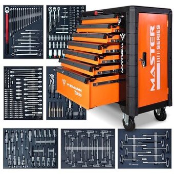Dielenský vozík s náradím – 7 zásuviek, 272 kusov náradia - 1