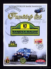 { 2 } - SLOVENSKO - PAMATNY LIST A4 - AUTO, 50,ROCNIK RALLYE