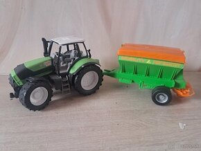 traktor deutzfahr+ rozmetadlo