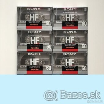 AUDIOKAZETY - MC KAZETY - SONY HF 60 - SONY Super EF 60