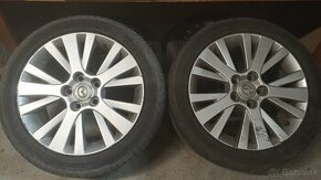 Alu disky MAZDA 5x114,3 R17 + letné pneumatiky - 1