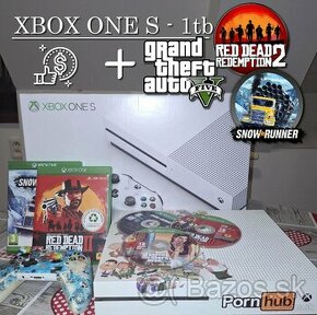 ???? Xbox One S 1TB + 3 Játék/hry ???? Sms,Email