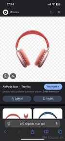 Apple AirPods Max červené