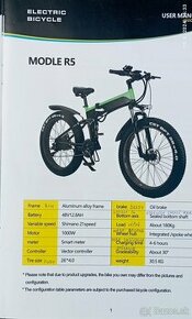 Elektrický celoodpružený bicykel JINGHMA R 5 - 1