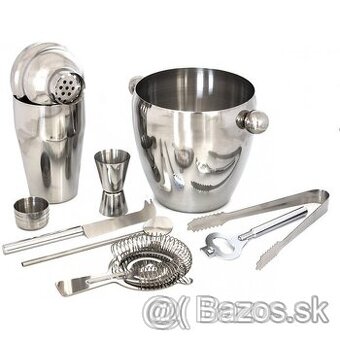 Barmanský set na prípravu kokteilov 8 v 1, shaker set