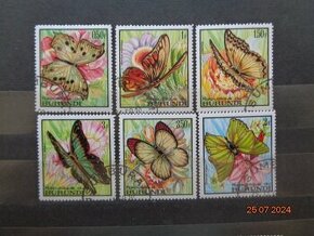 poštové známky - Burundi 2 - motýle -5 foto