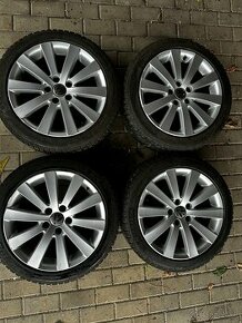 Predám Vw elektrony na Passat R-Line 17” + pneu 225/45 r17