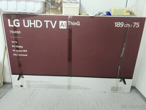 75" televízor LG  UHD TV 75UK65 s uhlopriečkou 191cm