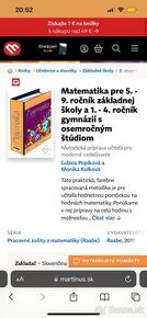 KÚPIM KNIHU MATEMATIKA PRE 5- 9 ZS,METODICKA PRIPRAVA