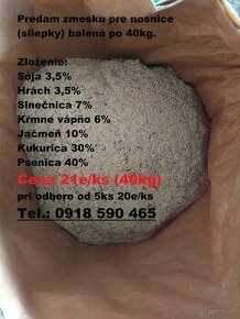 Zmeska pre nosnice 40kg vrecia