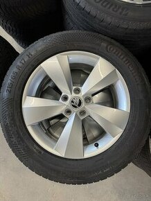 hliníkové disky škoda nanuq r17, zimné pneumatiky 215/65r17 - 1