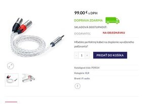 ifi audio 4.4mm xlr symetricky kabel 1m