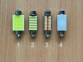 C5W led žiarovky -viac veľkostí a typov (COB, SMD)