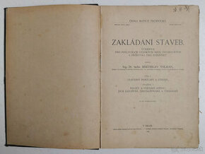 ZAKLÁDÁNÍ STAVEB 1924