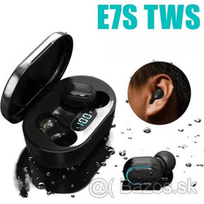 Vylepšené bezdrôtové slúchadlá TWS E7S bluetooth s nabíjacím