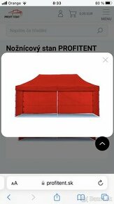 Nožnicový party stan