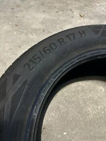 Predám letné pneumatiky CONTINENTAL 215/60 R17 H