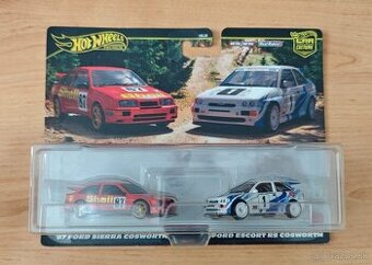 Hot Wheels Car Culture Ford Escort a Ford Sierra Cosworth