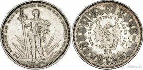 Švajčiarsko 5 frankov 1879 Bazilejský strelecký festival